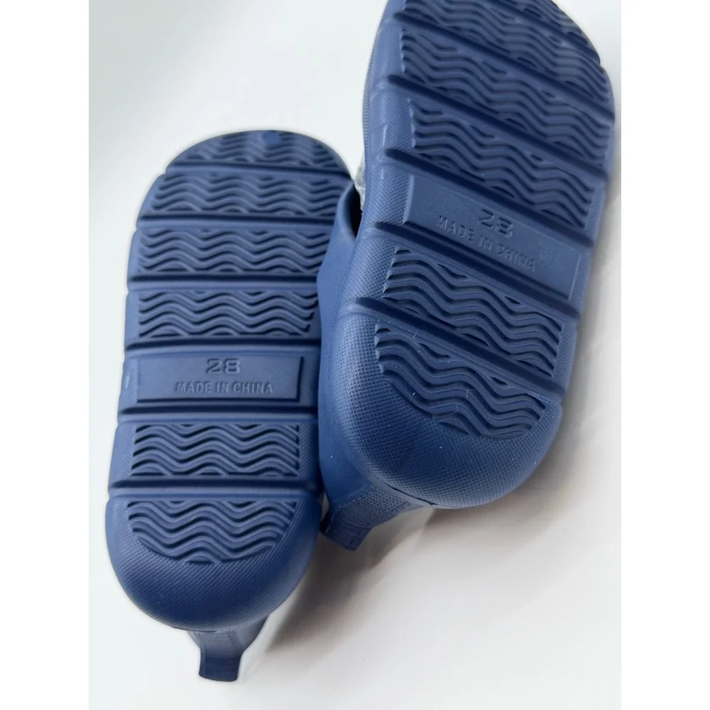 Kvbabby Kids Navy Blue Clog Sandals Waterproof Slip On Summer Shoes Size 28 NEW
